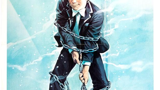 Das Filmplakat für „The Escape Artist“ zeigt einen jungen, gefesselten Mann.