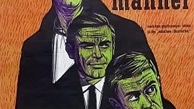 Das Filmplakat für „Die zornigen jungen Männer“ mit Hansjörg Felmy, Horst Frank und Joachim Fuchsberger.