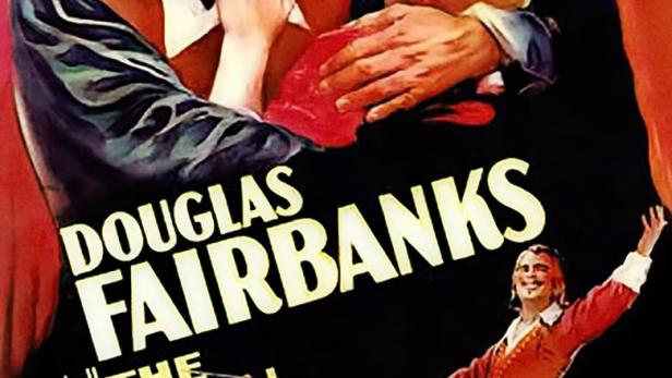 Das Filmplakat für „Die Eiserne Maske“ mit Douglas Fairbanks in der Hauptrolle.