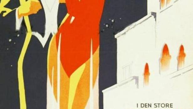 Das Filmplakat für „Prinsen af Arkadien“ zeigt Willy Forst und Liane Haid.