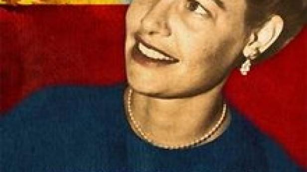 Das Filmplakat für „First Lady of the Revolution“ zeigt eine lächelnde Frau vor einer stilisierten Flagge.