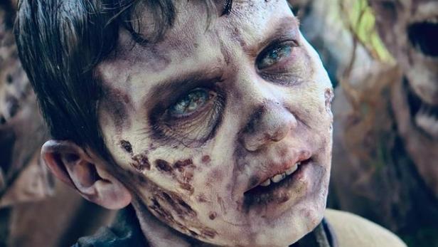 Sohn von Jeffrey Dean Morgan als Zombie-Kind in "The Walking Dead"
