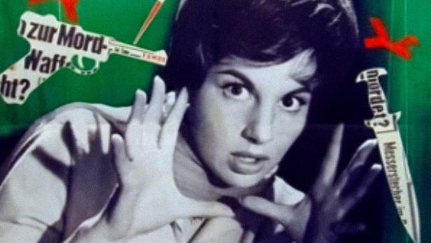 Das Filmplakat zu „Agatha, lass das Morden sein“ mit Johanna von Koczian.