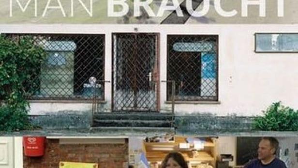 Das Filmplakat für „Alles, was man braucht“ zeigt eine Landstraße und ein kleines Geschäft.