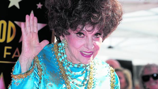 Italian actress Gina Lollobrigidais honored with a star on the Hollywood Walk of Fame