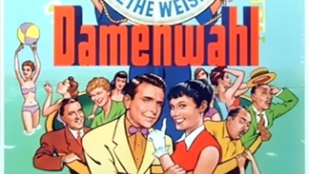 Das Filmplakat für „Damenwahl“ mit Willy Fritsch, Georg Thomalla und Grethe Weiser.