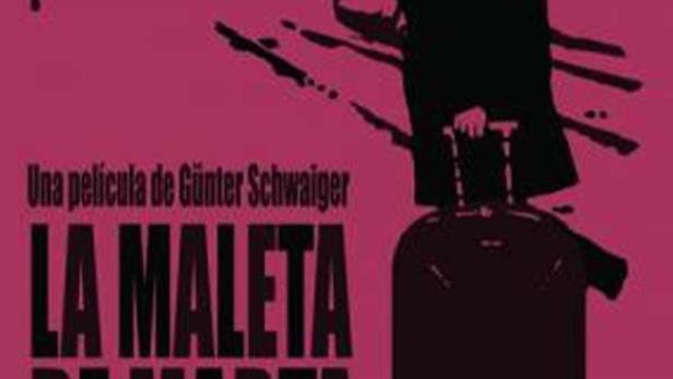 Das Filmplakat für „La Maleta de Marta“ von Günter Schwaiger zeigt eine Frau mit Koffer.