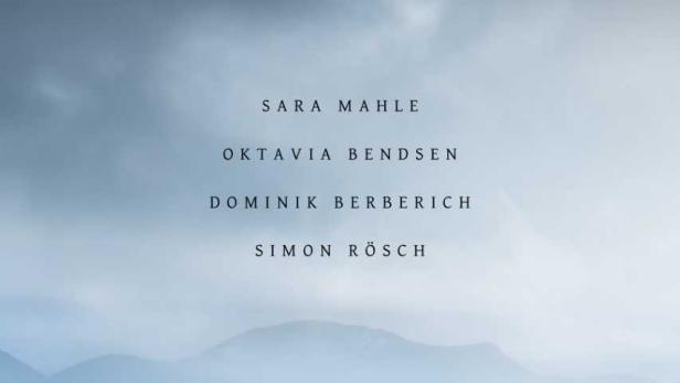 Das Filmplakat für „Die zu mir sprechen“ zeigt zwei Menschen vor einer Hügellandschaft.