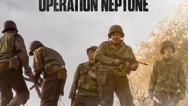Das Filmplakat zu „D-Day: Operation Neptune“ zeigt Soldaten im Einsatz.