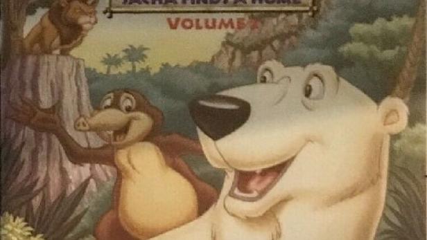 Das Cover von „Noah's Island: Sacha Finds a Home, Volume 1“ mit einem Eisbären und anderen Tieren.
