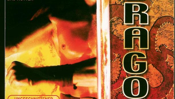 Das Filmplakat für „Shadow of the Dragon“ zeigt einen Mann mit einem Schwert.