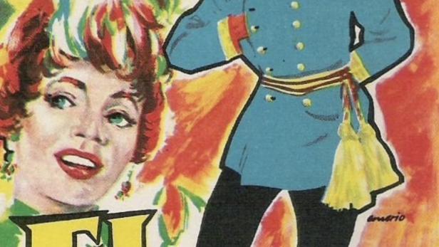 Das Filmplakat für „El Mariscal“ mit Rudolf Vogel in einer Militäruniform.