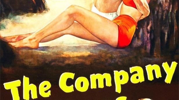 Das Filmplakat für „The Company She Keeps“ zeigt ein Paar am Strand und Elizabeth Scott.