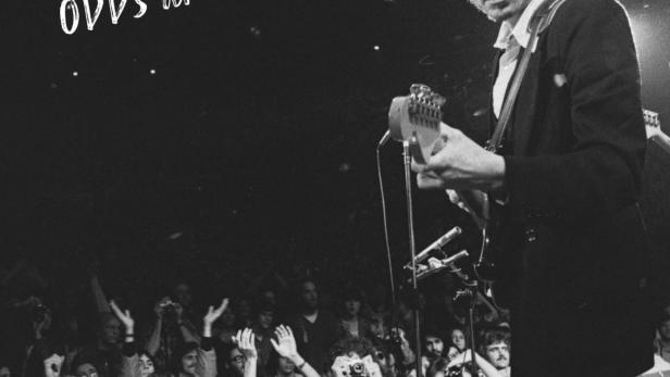 Bob Dylan tritt vor einem begeisterten Publikum auf.