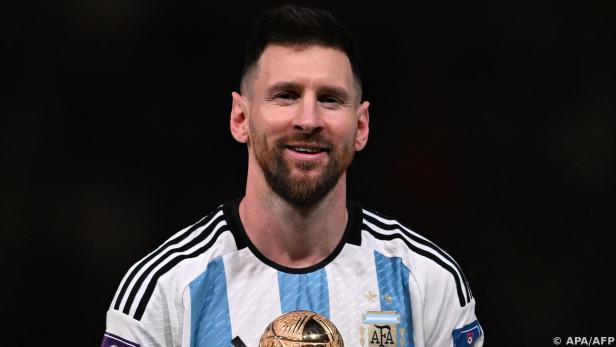 Messi mit dem Goldenen Ball