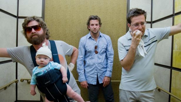 Zach Galifianakis, Bradley Cooper und Ed Helms in "Hangover"
