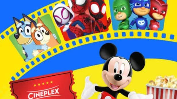 Mickey Mouse präsentiert „Mitmach Kino“ mit den PJ Masks, Spiderman und Bluey.