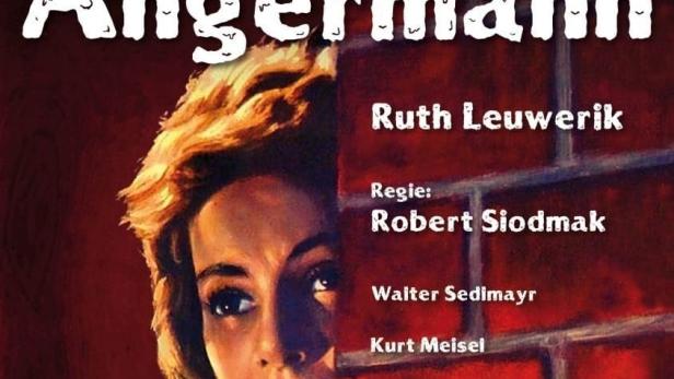 Das Filmplakat für „Dorothea Angermann“ mit Ruth Leuwerik und Robert Siodmak als Regisseur.