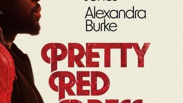 Das Filmplakat für „Pretty Red Dress“ mit Natey Jones und Alexandra Burke.