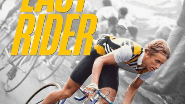 Das Filmplakat für „The Last Rider“ zeigt einen Radfahrer im Rennen, möglicherweise Greg LeMond.