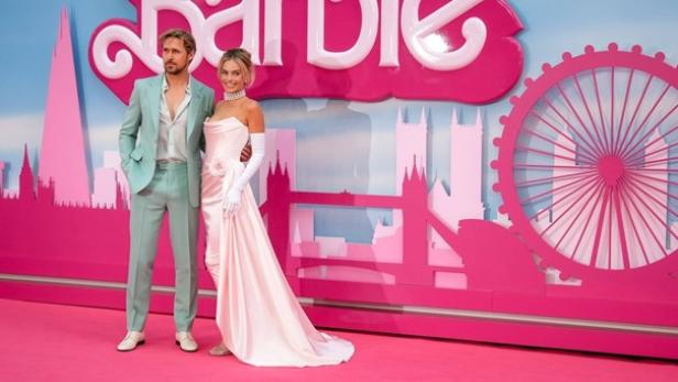 Margot Robbie und Ryan Gosling auf der Londoner „Barbie“-Premiere.
