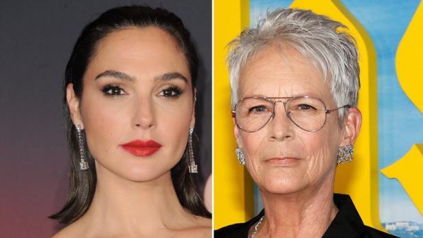 Ein Porträt von Gal Gadot und Jamie Lee Curtis nebeneinander.