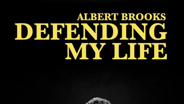 Das Filmplakat für „Defending My Life“ mit Albert Brooks.