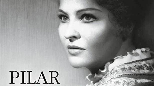 Das DVD-Cover des Films „Pilar Lorengar – Voice & Mystery“ zeigt ein Porträt der Sängerin.