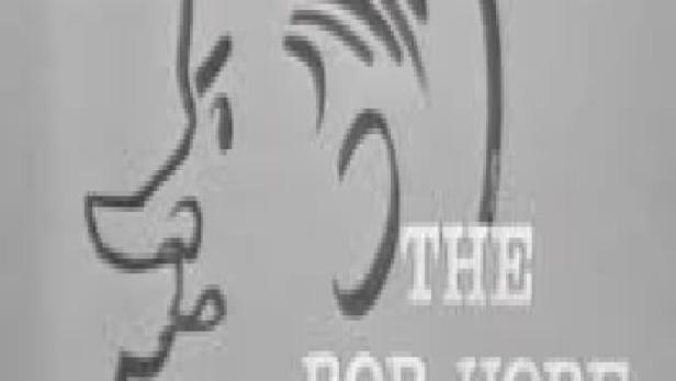 Eine Karikatur von Bob Hope neben dem Titel „The Bob Hope Show“.