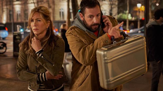 Jennifer Aniston und Adam Sandler in &quot;Murder Mystery 2&quot;.