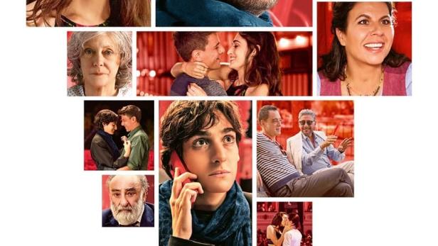 Das Filmplakat für „Romeo è Giulietta“ zeigt die Hauptdarsteller und den Titel des Films.