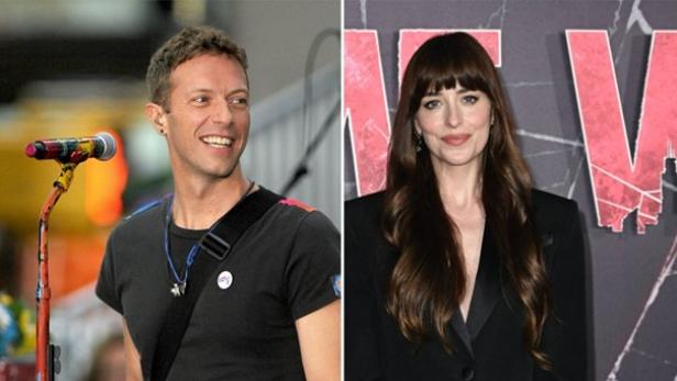 Chris Martin auf der Bühne; Dakota Johnson auf der Premiere von "Madame Web"