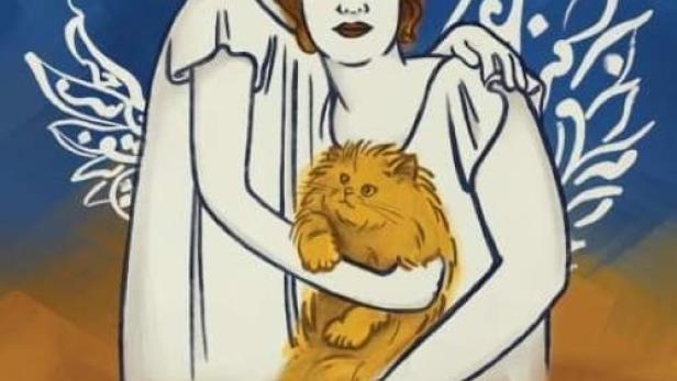 Das Filmplakat für „Nila's Dream in the Garden of Eden“ zeigt zwei Frauen, von denen eine eine Katze hält.