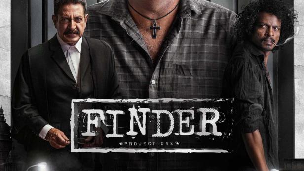Das Filmplakat für „Finder: Project One“ zeigt mehrere düstere Charaktere vor einem Gefängnis.