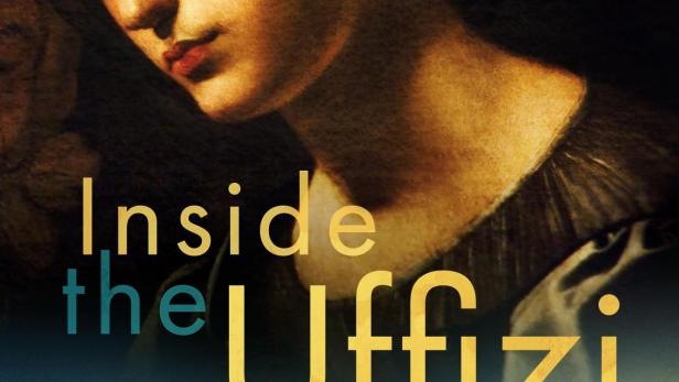 Das Poster für „Inside the Uffizi“ zeigt ein Gemälde und den Ponte Vecchio in Florenz.