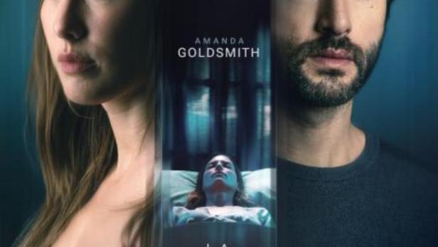 Das Filmplakat für „La Mujer Dormida“ zeigt Almudena Amor, Javier Rey und Amanda Goldsmith.