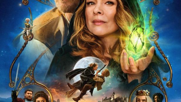 Das Filmplakat für „Man and Witch: The Dance of a Thousand Steps“ zeigt eine Fantasiewelt mit Hexen und Königen.