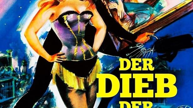 Das Filmplakat für „Der Dieb der Mona Lisa“ mit Marina Vlady und George Chakiris.