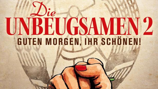 Das Filmplakat für „Die Unbeugsamen 2 – Guten Morgen, ihr Schönen!“ zeigt eine Faust mit einer Nelke.
