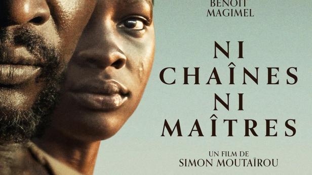 Das Filmplakat für „Ni Chaînes, Ni Maîtres“ zeigt Ibrahima Mbaye und Anna Diakhere Thiandoum.