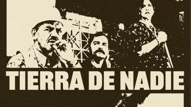 Das Filmplakat für „Tierra de Nadie“ zeigt mehrere Charaktere und den Titel.