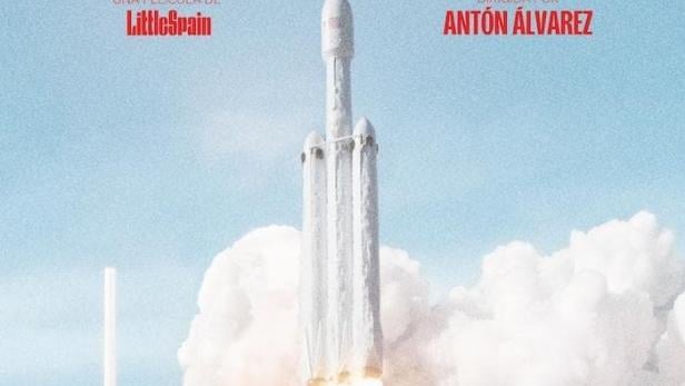 Das Filmplakat für „La Guitarra Flamenca De Yerai Cortés“ zeigt eine startende Rakete.