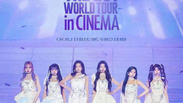 Das K-Pop-Gruppe IVE kündigt ihre erste Welttournee im Kino an.