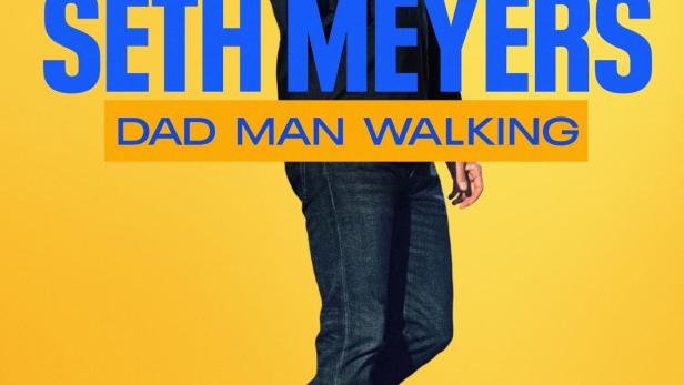 Das Poster für Seth Meyers' Comedy-Special „Dad Man Walking“ auf HBO Max.