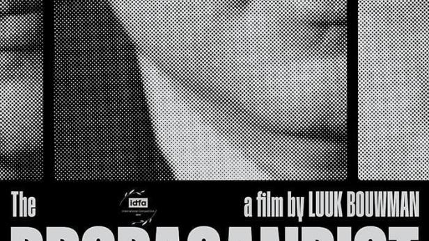 Das Filmplakat für „The Propagandist“ von Luuk Bouwman zeigt stilisierte Gesichter.