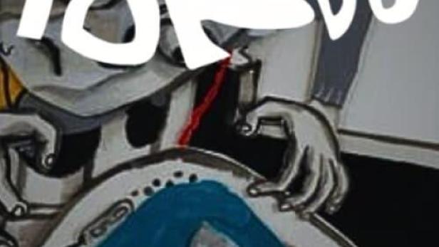 Das Filmplakat für „Un Conte Très Tordu“ zeigt eine stilisierte, düstere Szene.