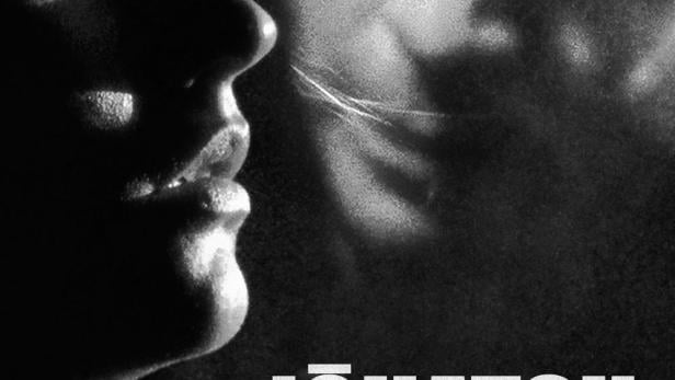 Schwarzweiß-Filmposter für „Jõhatsu“ mit zwei Gesichtern im Profil.