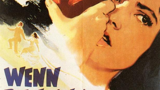 Das Filmplakat für „Wenn die Kraniche ziehen“ zeigt eine Frau mit einem Spielzeug-Hasen.