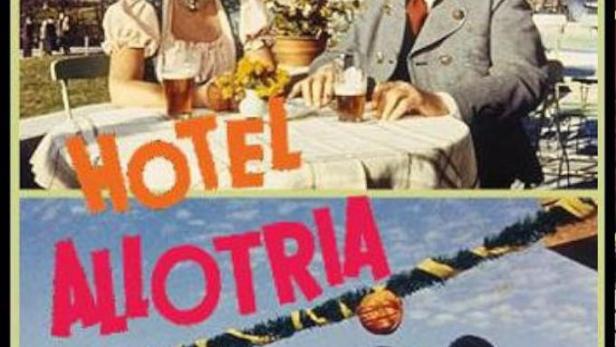 Das Filmplakat für „Hotel Allotria“ mit Beppo Brem und Ruth Stephan.