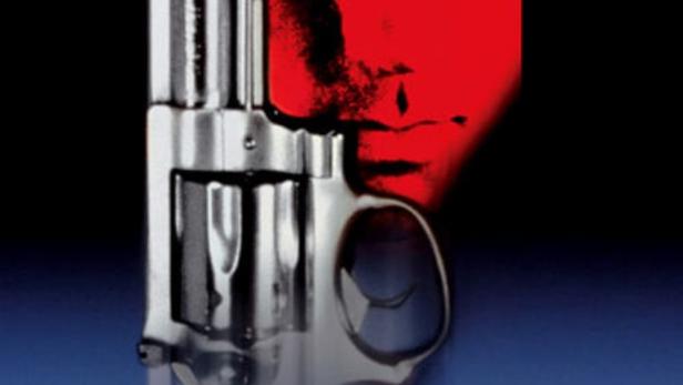 Das Filmplakat für „Hawk's Vengeance“ zeigt eine Waffe, ein Gesicht und eine Stadtlandschaft.